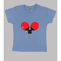 shirt child table tennis, short sleeve, heavenly