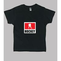 shirt child hockey, short sleeve, black