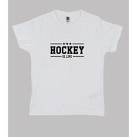 shirt child hockey, short sleeve, white