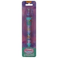 Shimmer and Shine character multi coloured click down 10 colour ball point pen - Multicolour
