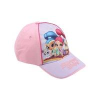 Shimmer and Shine girls pink baseball style character print slogan adjustable back strap cap - Multicolour