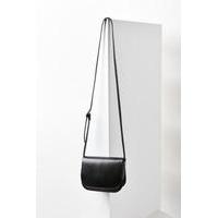 Sheryl Saddle Crossbody Bag, BLACK