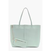 Shopper With Purse - mint