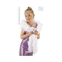 Shimmer Feather Boa White Accessory For Fancy Dress