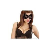 Shiny Black Fidelio S&m Eyemask For Fancy Dress Accessory