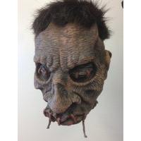 Shrunken Head With Stitched Mouth Halloween Decoration