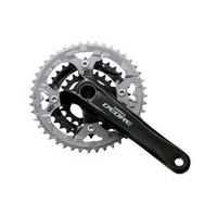 shimano m590 deore 2 piece design chainset 9 speed 483626 black alumin ...