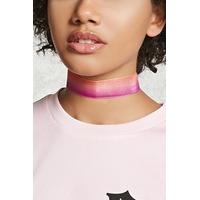 sheer ombre ribbon choker