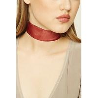 sheer woven choker