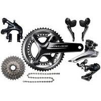 Shimano Dura Ace 9100 Groupset 50/34 11/28 | Black/Silver - 172.5mm