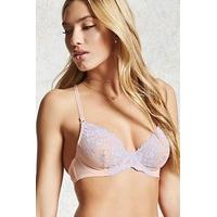 Sheer Lace Underwire Bra