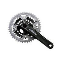 shimano m590 deore 2 piece design chainset 9 speed 443222 black alumin ...