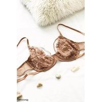 Sheer Lace Underwire Bra