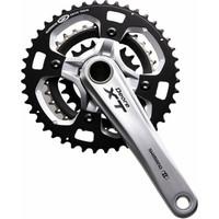 Shimano XT M770 9 Speed Chainset - 9 Speed / 175mm / 22/32/44 / Silver