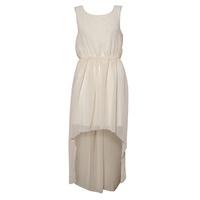 Sheer Chiffon Drape Dress