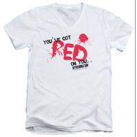 shaun of the dead red on you v neck