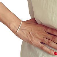Shixin European Pearl 23cm Women\'s White Pearl Strand Bracelet(1 Pc) Jewelry Christmas Gifts