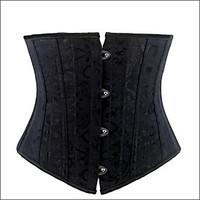 shaperdiva womens balck sexy 24 steel bones vintage underbust lace up  ...