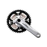 shimano m590 deore 2 piece design chainset 9 speed 483626 silver alumi ...