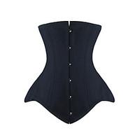 shaperdiva womens double steel boned underbust waist training corset