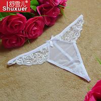 Shuxuer Women Cotton/Lace Ultra Sexy T-back