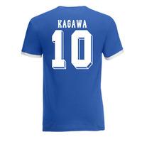 shinji kagawa japan ringer tee blue