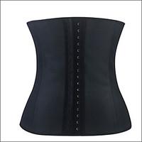 Shaperdiva Women\'s Sexy Waist Training Cincher Underbust Black Slim Corset Sport Latex Body Shaper