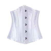 shaperdiva womens sexy underbust satin 22 steel boned corsets for wais ...