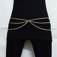 Shixin Fashion Three Chains Women Gold Alloy Body Chains(86Cm2Cm1Cm)(1 Pc)