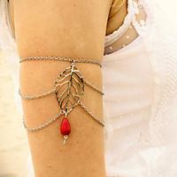 shixin fashion leaf red resin tassel arm chains1 pc