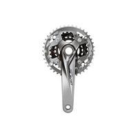 Shimano Alivio M4050 40/30/22 Triple Chainset | Black/Silver - Steel - 175mm