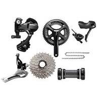 Shimano 105 5800 Flat Mount Disc Brake Groupset - 52/36 11/32 | Black - 170mm