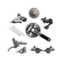 Shimano XT M8000 1 x 11 MTB Disc Brake Groupset - English (BSA) / Medium Cage GS / 11-42 / 32 / 175mm