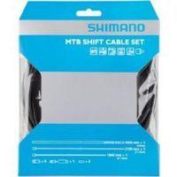 Shimano MTB gear cable set with stainless steel inner wire black