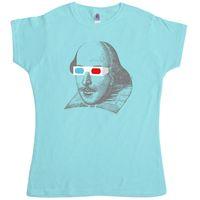 Shakespeare 3D Womens T Shirt