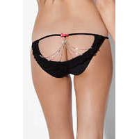 Shiny Strass Cutout Back Knickers