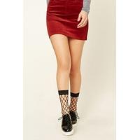 Sheer Fishnet Crew Socks