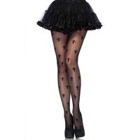 Sheer Cross Tights - Size: One Size