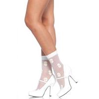 Sheer Daisy Anklets - Size: One Size