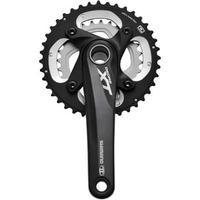 shimano m785 xt 10 speed double chainset silver 10 speed 175mm 2840 bb ...