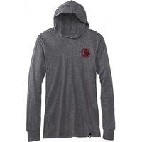 Shadow Marks Long Sleeve Hooded Tee - dark Grey