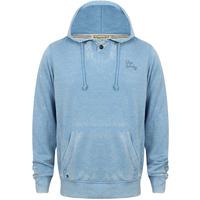 shelby hill burnout pullover hoodie in cornflower blue tokyo laundry
