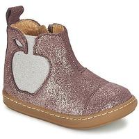 shoo pom bouba apple girlss childrens mid boots in purple