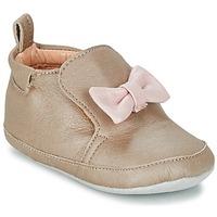 shoo pom chou knot girlss baby slippers in brown