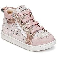 Shoo Pom BOUBA BI ZIP girls\'s Children\'s Shoes (High-top Trainers) in pink
