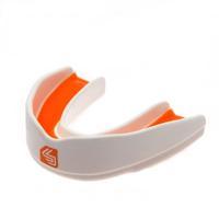 shock doctor ultra rugby mouthguard youths white orange