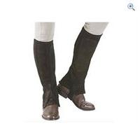 Shires Suede Half Chaps - Size: M - Colour: Brown