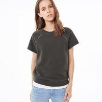 short sleeved sweatshirt dark graphite