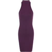 Shiro Turtleneck Mini Dress - Purple