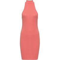 Shiro Turtleneck Mini Dress - Coral